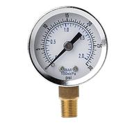 Maxtonser Manomètre utilitaire 0-30psi 0-2bar basse pression hydraulique jauge de pression échelle jauge de pression 0,3 cm filetage BSPT pour