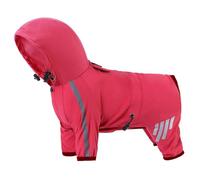 Maxtonser Manteau de pluie coupe-vent pour chien avec bandes réfléchissantes