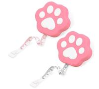 Maxtonser Mètre ruban à mesurer portable en forme de patte de chaton avec épingle / bouton poussoir