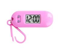 Maxtonser Montre de poche numérique à LED avec porte-clés - Horloge miniature portable pour étudiants - Montre légère - Pendentif sac à dos