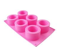 Maxtonser Moule à 6 cavités tendance en forme d'écailles de poisson - Moule rond sans couvercle pour outils faits à la main