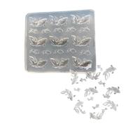 Maxtonser Moule en silicone doré en forme de poisson - Moule unique en résine époxy pour la fabrication de bijoux pour les amateurs d'artisanat