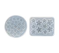 Maxtonser Moule en silicone en forme de petites fleurs en résine époxy pour boucles d'oreilles bijoux