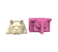 Maxtonser Moule en silicone pour pots de fleurs à libération facile - Texture en silicone pour projets faits à la main en résine époxy et porte-stylo