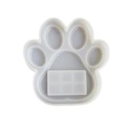 Maxtonser Moule flexible en silicone pour cadre en forme de patte de chien - Cadre photo en résine époxy