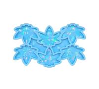 Maxtonser Moule holographique en silicone avec pendentif en forme de feuille d'érable pour fabrication de bijoux légers