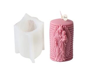 Maxtonser Moule unique en silicone pour aromathérapie, bougie, artisanat religieux, adapté pour les cérémonies religieuses