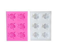 Maxtonser Moules à chocolat en forme de rose à 6 cavités - Moules à gâteau en silicone - Cadeaux pour les amateurs de pâtisserie