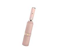 Maxtonser Parapluie portable avec ventilateur rechargeable USB C intégré, protection solaire pour activités de plein air