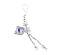 Maxtonser Pendentif en forme de petit poisson pour sac, breloque de téléphone, cordon de téléphone, lanière de décoration, porte-clés, accessoire