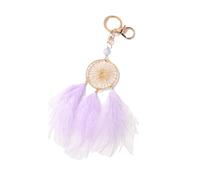 Maxtonser Porte-clés Attrape-rêves en Plumes, Pendentif à la Mode, pour Voiture, Sac à Dos, décoration, Bijoux à la Mode pour Femmes et Filles