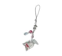 Maxtonser Porte-clés tendance avec pendentif en forme de sac d'eau en forme de poisson - Chaîne portable - Breloque amusante pour les amateurs de poissons