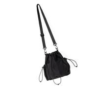 Maxtonser Sac à bandoulière décontracté en nylon avec cordon de serrage et bandoulière réglable pour femme