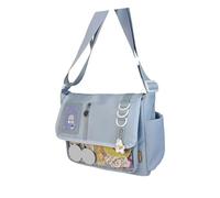 Maxtonser Sac à bandoulière en nylon de style japonais pour les amateurs d'anime et les étudiants, sac à bandoulière de grande capacité pour un usage quotidien