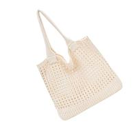 Maxtonser Sac fourre-tout en crochet, sac de plage en maille tricotée pour l'été, sacs de vacances pour femmes, sacs à main décontractés à bandoulière