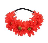 Maxtonser Serre-tête coloré avec fleurs artificielles sur le côté, bandeau de mariage confortable accessoire pour cheveux