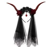 Maxtonser Serre-tête en forme de rose pour Halloween, jeu de rôle, bal de fin d'année, spectacle en direct