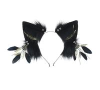Maxtonser Serre-tête oreilles de chat pour femmes et filles - À porter au quotidien - Accessoires pour cheveux - Pour Halloween, fête costumée