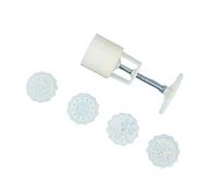 Maxtonser Timbres de gâteau de Lune en Plastique, Presse à Main, moules, L