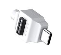 Maxtonser USB C mâle vers 5 broches/4 broches à sertir sans soudure pour projet de réparation rapide 480 Mbps transfert de données 65 W