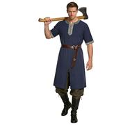 maxToonrain Lot de 2 tuniques médiévales pour homme avec ceinture de la Renaissance - Costume de chevalier viking pour Halloween, fête à thème d'Halloween, résurrection des larpes, dimanche de la