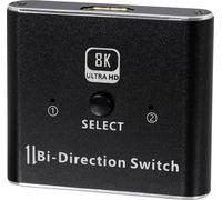 MAXTRACK CS39L Répartiteur bidirectionnel HDMI 8K - Répartiteur HDMI et commutateur HDMI, 2 en 1 ou 1 in2out, 8K @ 60 Hz, 4K @ 120 Hz, Compatible avec PS5, Xbox, boîtier de Streaming, projecteur, TV