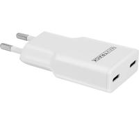 Maxtrack Adaptateur de charge 30 W 2x USB-C® Power Delivery 3.0, Fast Charge