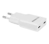 Maxtrack Adaptateur de charge 30 W 2x USB-C® Power Delivery 3.0, Fast Charge