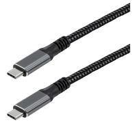 Maxtrack Câble USB-C USB 3.2 Gen2x2 USB-C® mâle 1 m noir connecteur utilisable