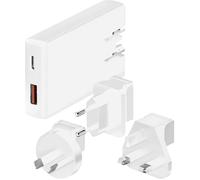 Maxtrack MQ4L Adaptateur de voyage 45 W USB-A, USB-C® Fast Charge pour mobile, externe chargeur rapide, GaN