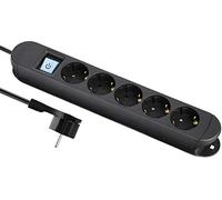 Maxtrack NV 57-1,5 L Multiprise avec interrupteur Noir Schuko