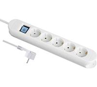 Maxtrack NV 57-1,5 WL Multiprise avec interrupteur Blanc Schuko 1 pc