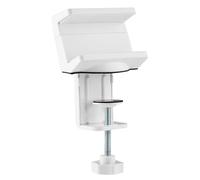 Maxtrack NVZ2WL Pince de Table multiprise - Support de Table multiprises ou hubs USB de 50 à 70mm de Large, Support de Bureau, Coussinets de Protection en Silicone, Support multiprise Blanc.
