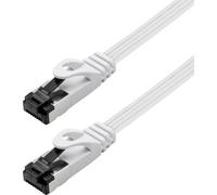Maxtrack TI55-3L RJ45 Câble réseau, câble patch CAT 8.1 U/FTP 3 m blanc plat