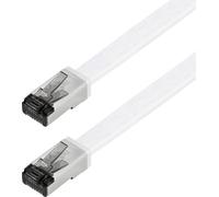 Maxtrack TI56-10L RJ45 Câble réseau, câble patch CAT 8.1 U/FTP 10 m blanc plat 1 pc(s)