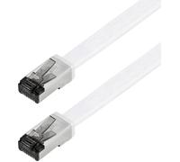 Maxtrack TI56-10L RJ45 Câble réseau, câble patch CAT 8.1 U/FTP 10 m blanc plat 1 pc(s)