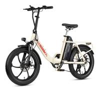 Maxtron Mule - Vélo Électrique - Moteur 350w - Batterie 48v 20ah - Autonomie 70km. Max25km/H - Blanc Éclatant Multicolore