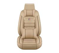 Maxure Housse Siege Voiture, pour BMW E46 E90 3 Series E21 E30 E36 E91 E92 E93 3 Touring Cuir Confortables ImperméAble Avant Et ArrièRe Protection Coussin Interieur Accessoires,Beige Style-Luxury