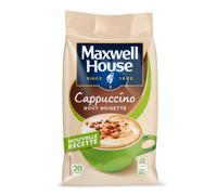 MAXWELL HOUSE - Café Soluble Cappuccino Noisette au Goût Intense et Crémeux, Format 340g - lot de 3 - Vendu par Lot