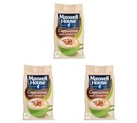 MAXWELL HOUSE CAPPUCCINO NOISETTE CAFE SOLUBLE SACHET 340 GR (Lot de 3)