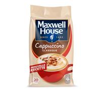 MAXWELL HOUSE - Cappuccino Soluble Intense et Crémeux, Préparation Facile et Rapide (235g) - lot de 3 - Vendu par Lot