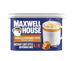 Maxwell House International Cafe-Style Beverage Mix Tub, Vanilla Caramel Latte, 8.7 Ounce by Maxwell House