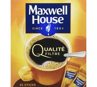 Maxwell House Set de 25 Doses de Café Soluble Qualité Filtre Normal 45 g