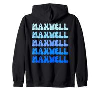 Maxwell Retro Name Stack Design Sweat à Capuche