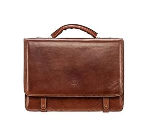 Maxwell Scott - Besace chic en cuir marron clair (Battista)