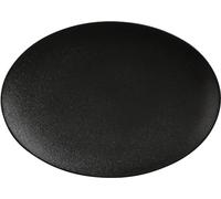 Maxwell & Williams - Assiette Ovale en Porcelaine, Collection Caviar, 30 cm - Noir