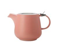 Maxwell & Williams AY0349 Théière corail 1200 ml, série Tint - Porcelaine, acier inoxydable classique, passoire