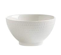 Maxwell & Williams Basics diamants Bol à riz, Blanc, 10 cm