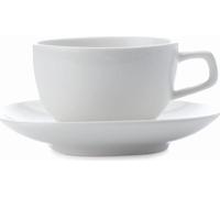 Maxwell & Williams Bisou Tasse à expresso avec soucoupe, tasse à moka, tasse à café, porcelaine, blanc, P73310