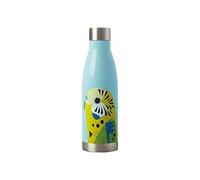 Maxwell & Williams - Bouteille Isotherme en Inox 18/8, Illustration Perruche Ondulée, Collection Pete Cromer, 500 ml - Bleu Turquoise